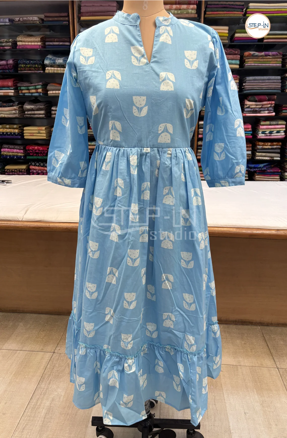 Pure Cotton Maxi-LightBlue_1