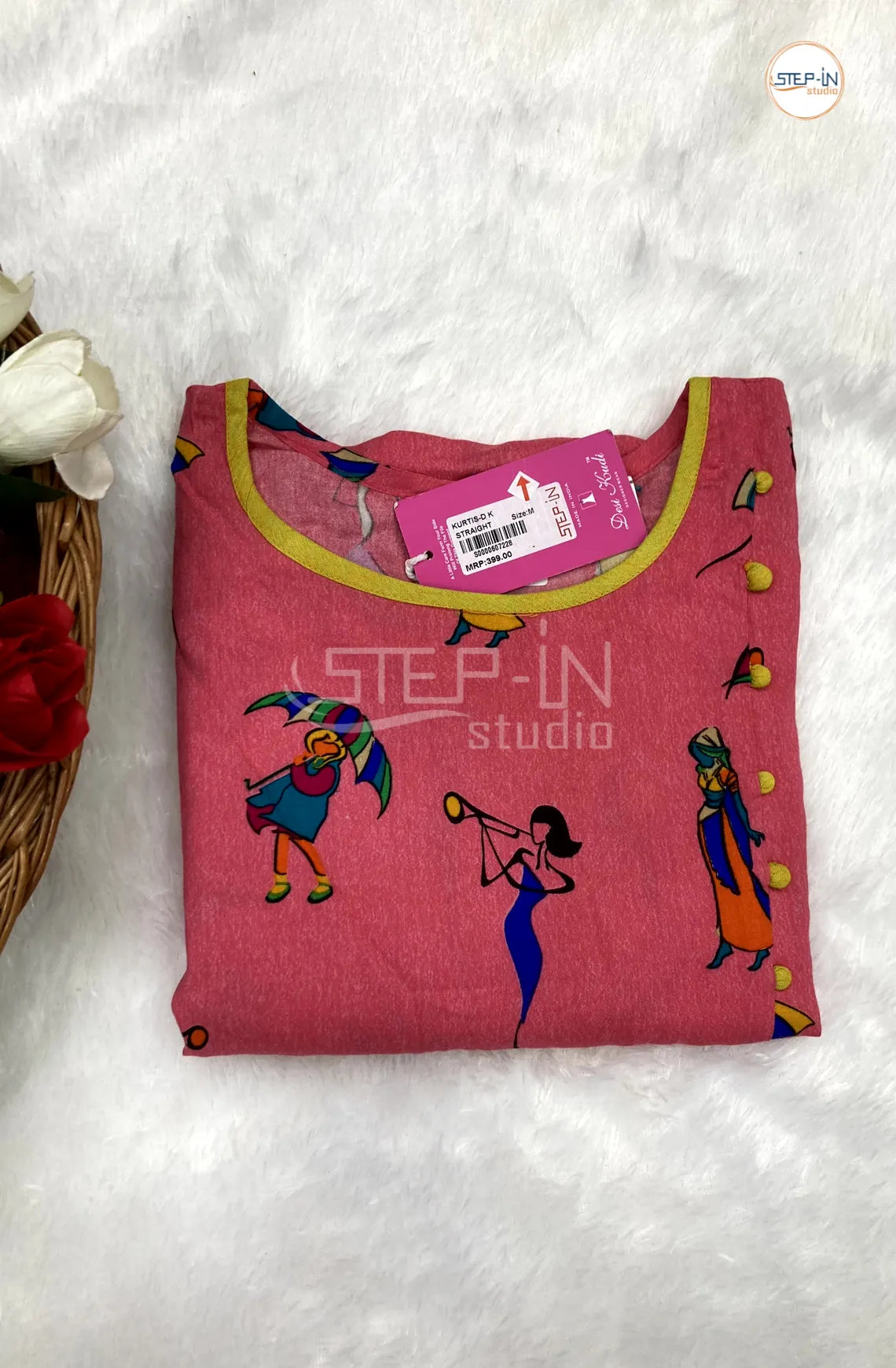 Self Digital Printed Top - Pink
