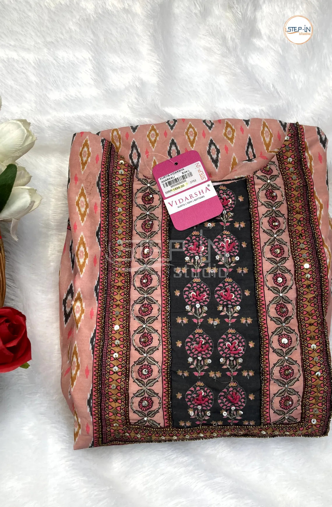 Floral Digital Printed Top - Moonstone  Pink