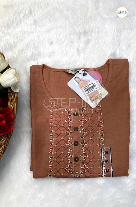 Plan Cotton Top - Dark Peach