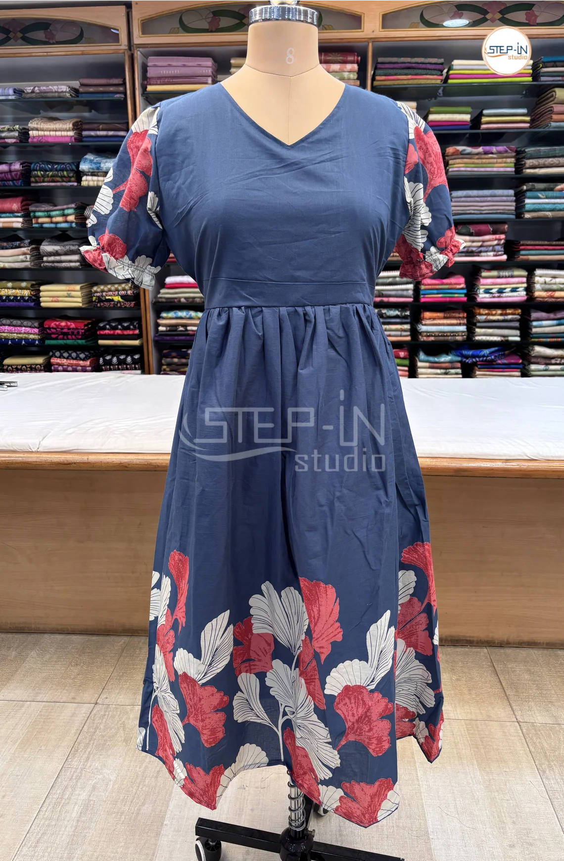 Pure Cotton Maxi-DarkBlue