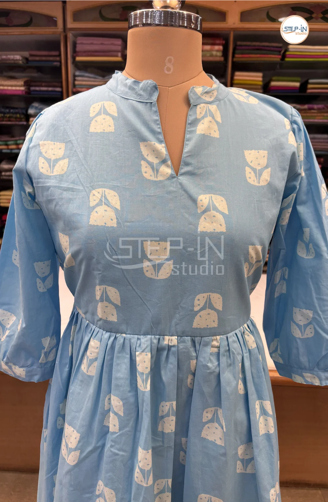 Pure Cotton Maxi-LightBlue_1