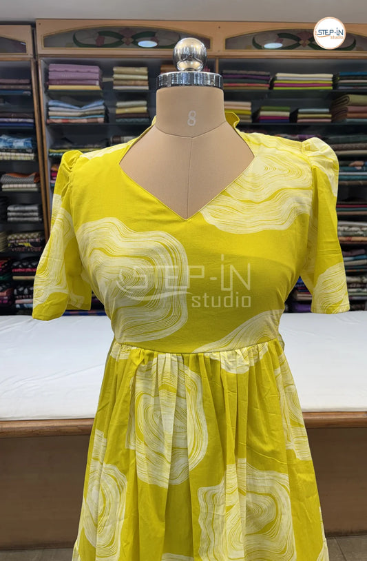 Pure Cotton Maxi-Green