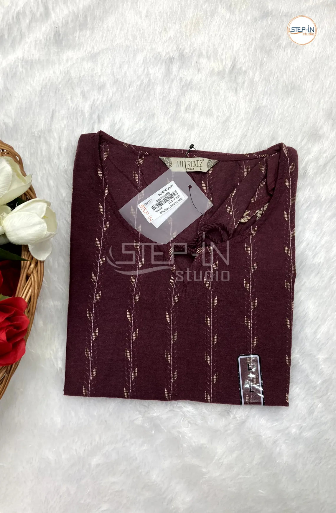 Pure Soft Cotton Top - Dark Maroon