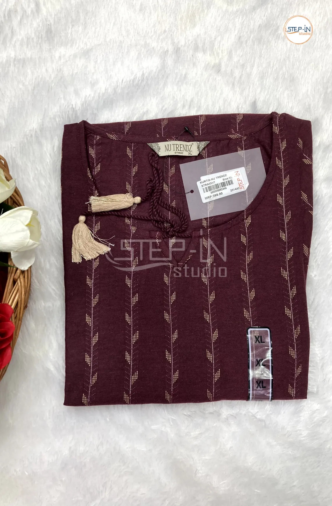 Pure Soft Cotton Top - Dark Maroon