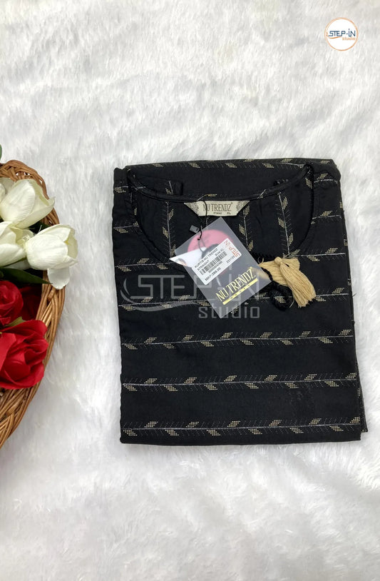 Pure Soft Cotton Top - Dark Navy Green